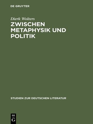 cover image of Zwischen Metaphysik und Politik